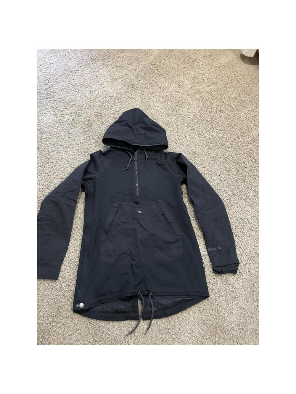 Black Armada Saint Pullover Anorak Jacket Size XS Women Full Zip Hooded Coat